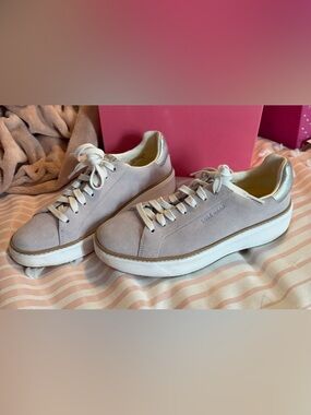 Cole Haan Women’s Blush Suede Platform Sneakers SIZE 7